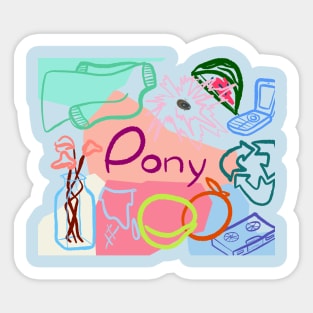 PONY Sticker